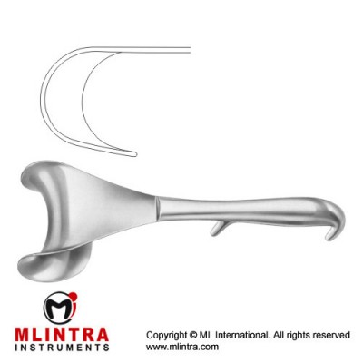 Doyen Retractor Stainless Steel, 24 cm - 9 1/2" Blade Size 45 x 88 mm